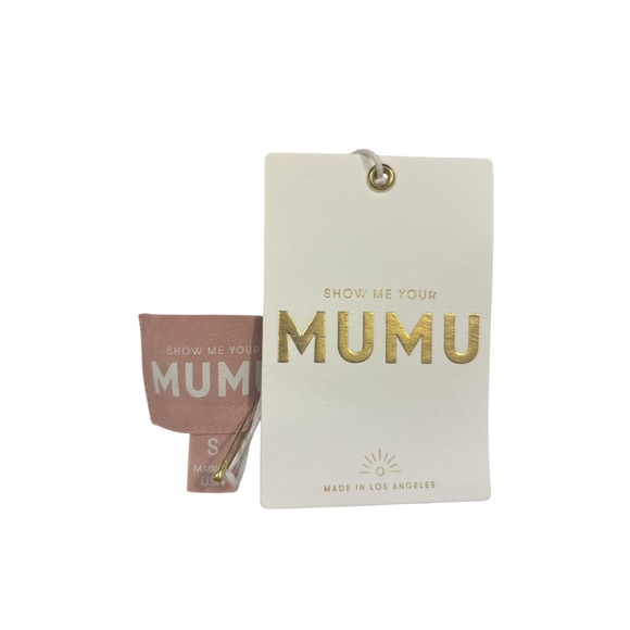 NWT Show Me Your Mumu Hampton Wrap Maxi Dress Ivory Luxe‎ Satin Women's Size S - Picture 12 of 16